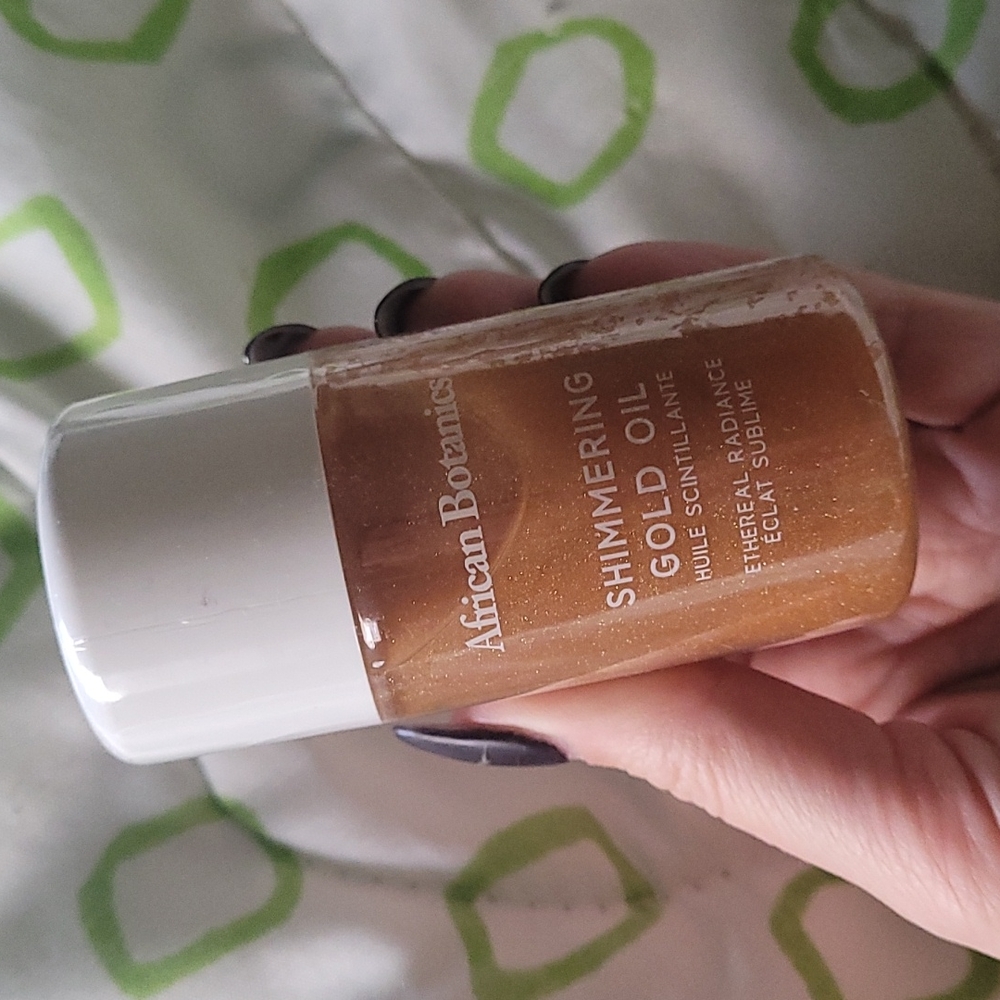 African Botanics shimmering gold oil